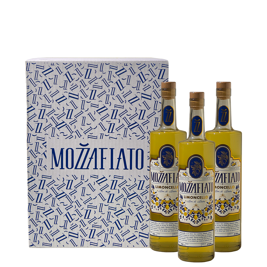 Pack de 3 botellas de Limoncello Mozzafiato 750 ml