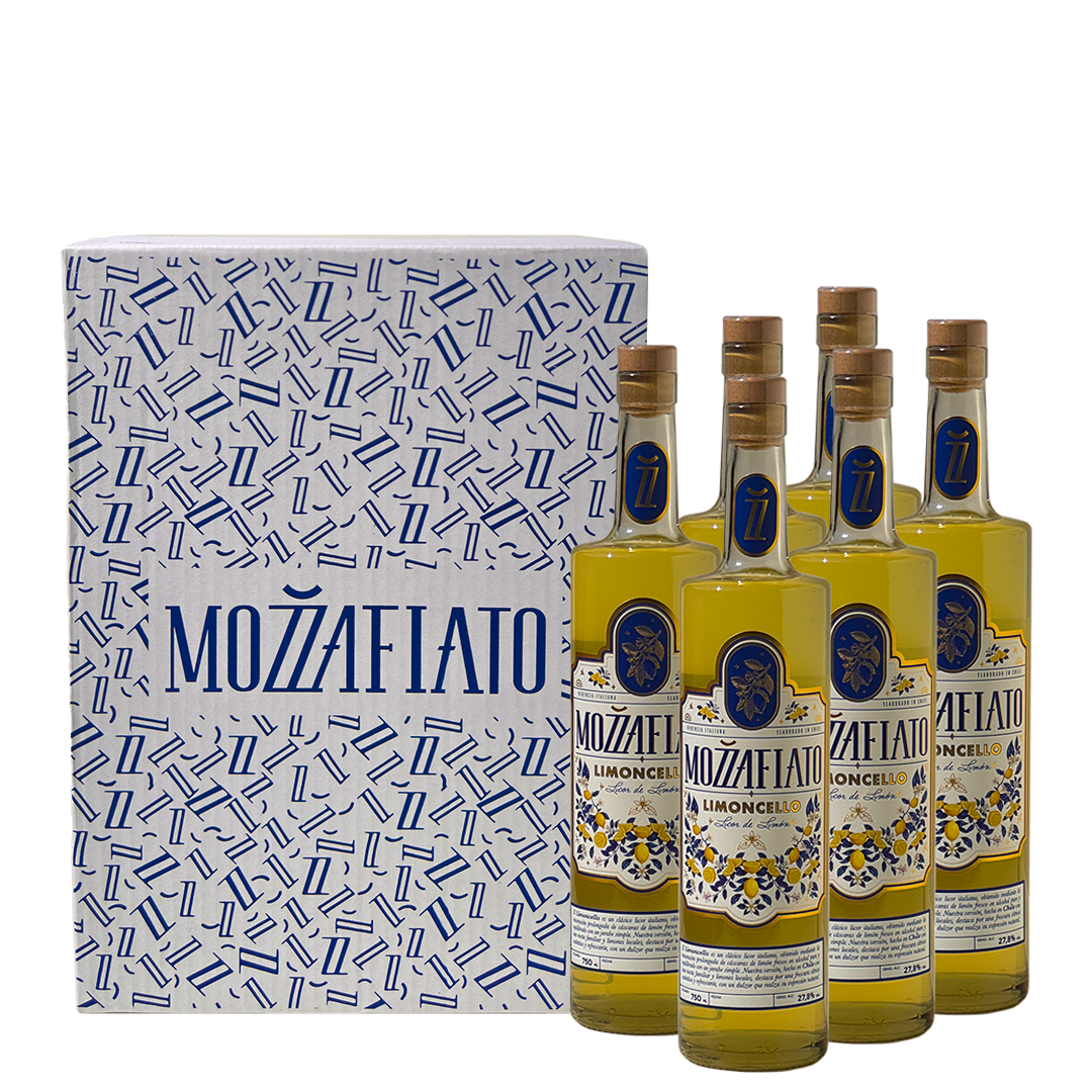 Pack de 6 botellas de Limoncello Mozzafiato 750 ml